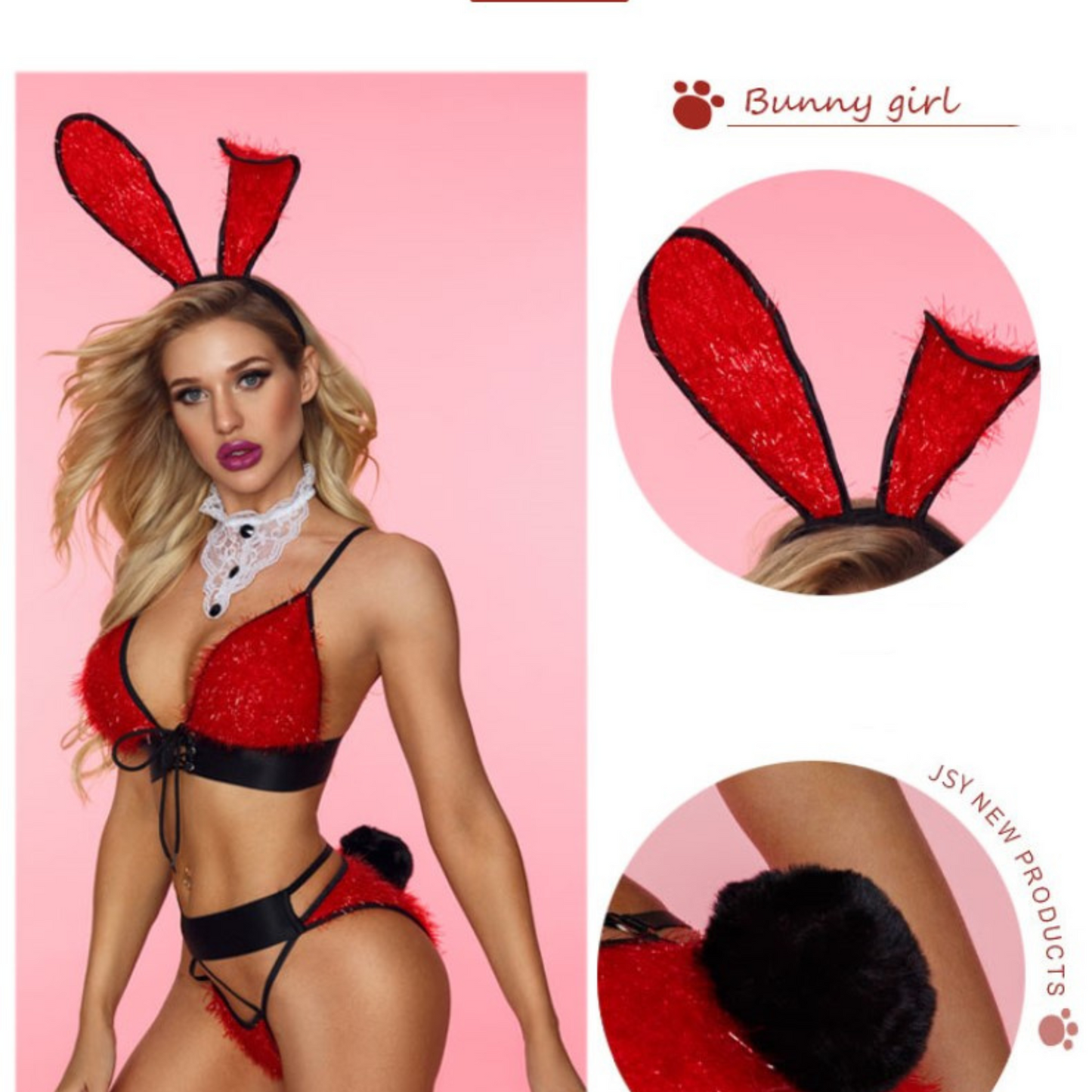 Sexy Miss Rabbit 4-Piece Costume