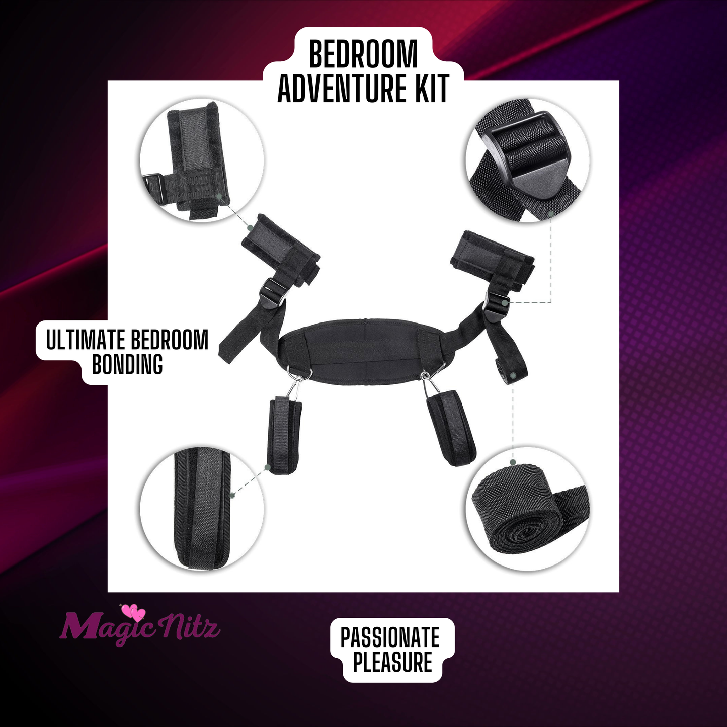 Sexual Position Master Harness With Cuffs