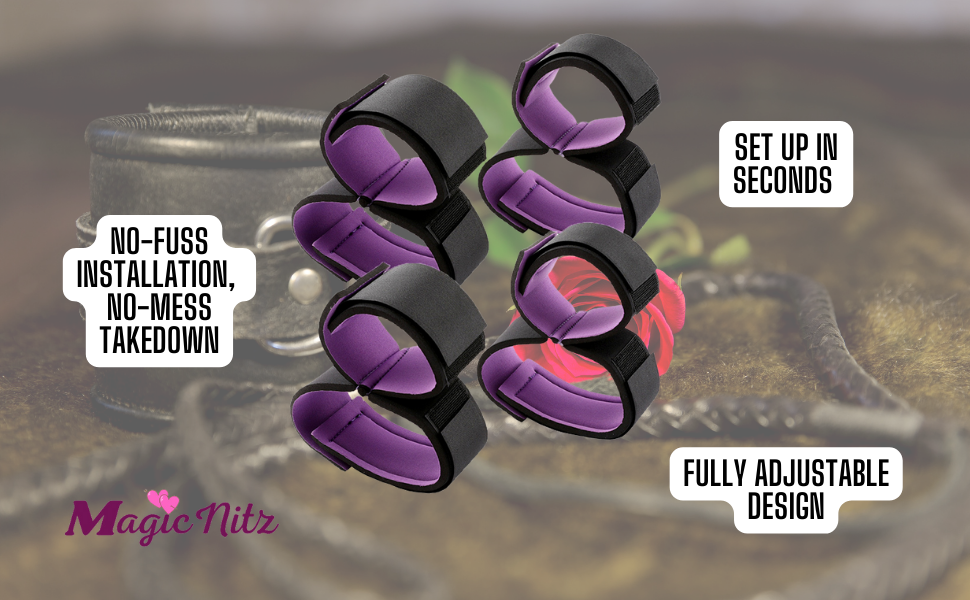 Double Leg to Arm Restraint Cuffs Set