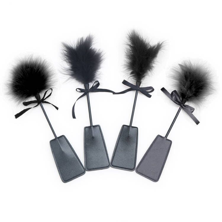 2-in-1 Spanking Paddle and Tickler and Masquerade Lace Mask Set