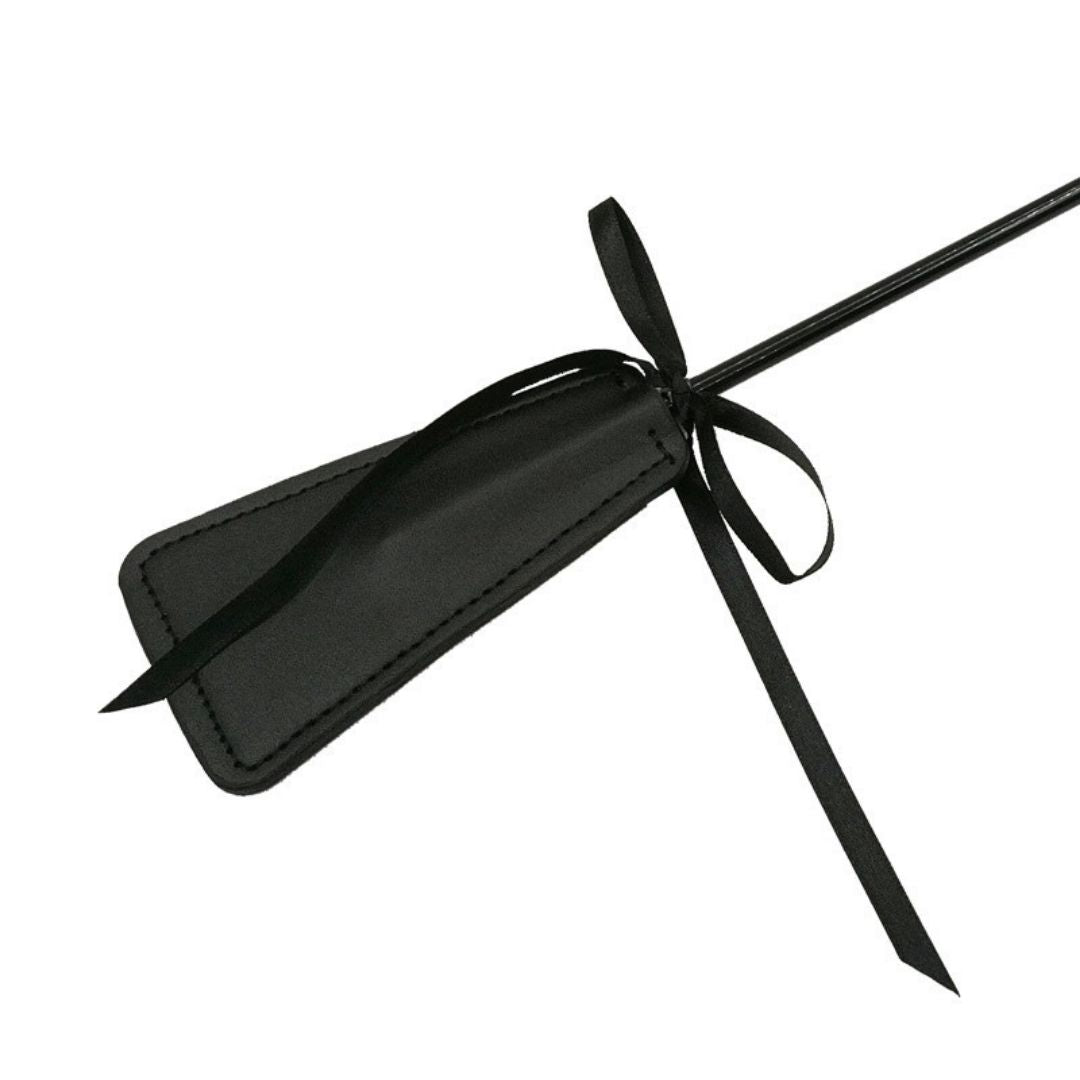 2-in-1 Spanking Paddle and Tickler and Masquerade Lace Mask Set