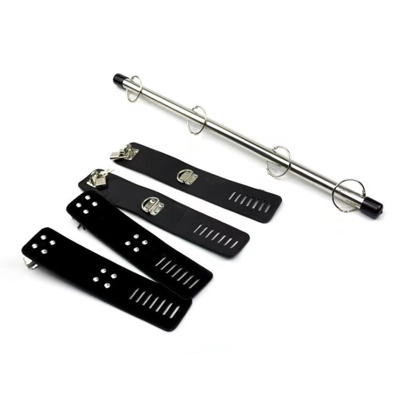 Luxury Restraint Bondage Set With Bar, Ankle Cuffs and Handcuffs