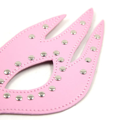 Fiery Design Faux Leather Comfortable Masquerade Mask With Elastic Band