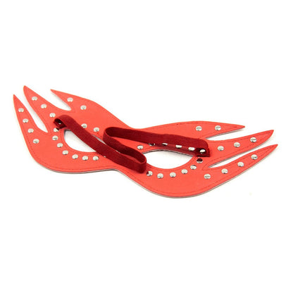 Fiery Design Faux Leather Comfortable Masquerade Mask With Elastic Band