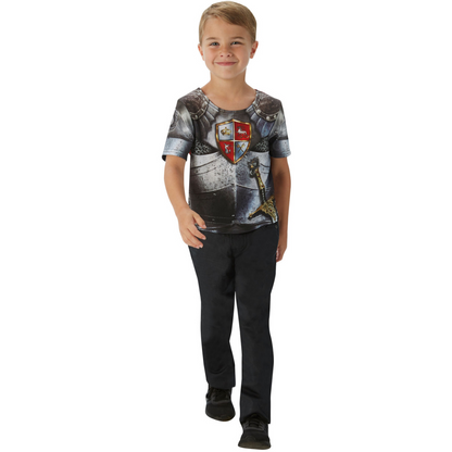 Roleplay Knight T-Shirt Book Week Children Boy Fancy Dress Costume
