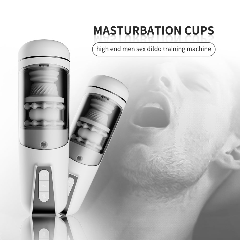 7-Frequency Silent Hands-Free Automatic Male Sex Masturbation Vibration Cup