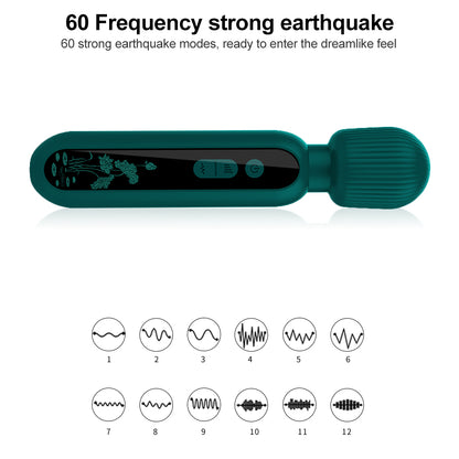Rechargeable Wand Massager with 12 Powerful Modes