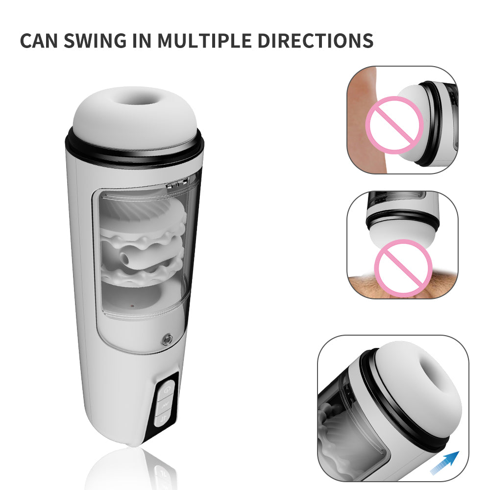 7-Frequency Silent Hands-Free Automatic Male Sex Masturbation Vibration Cup