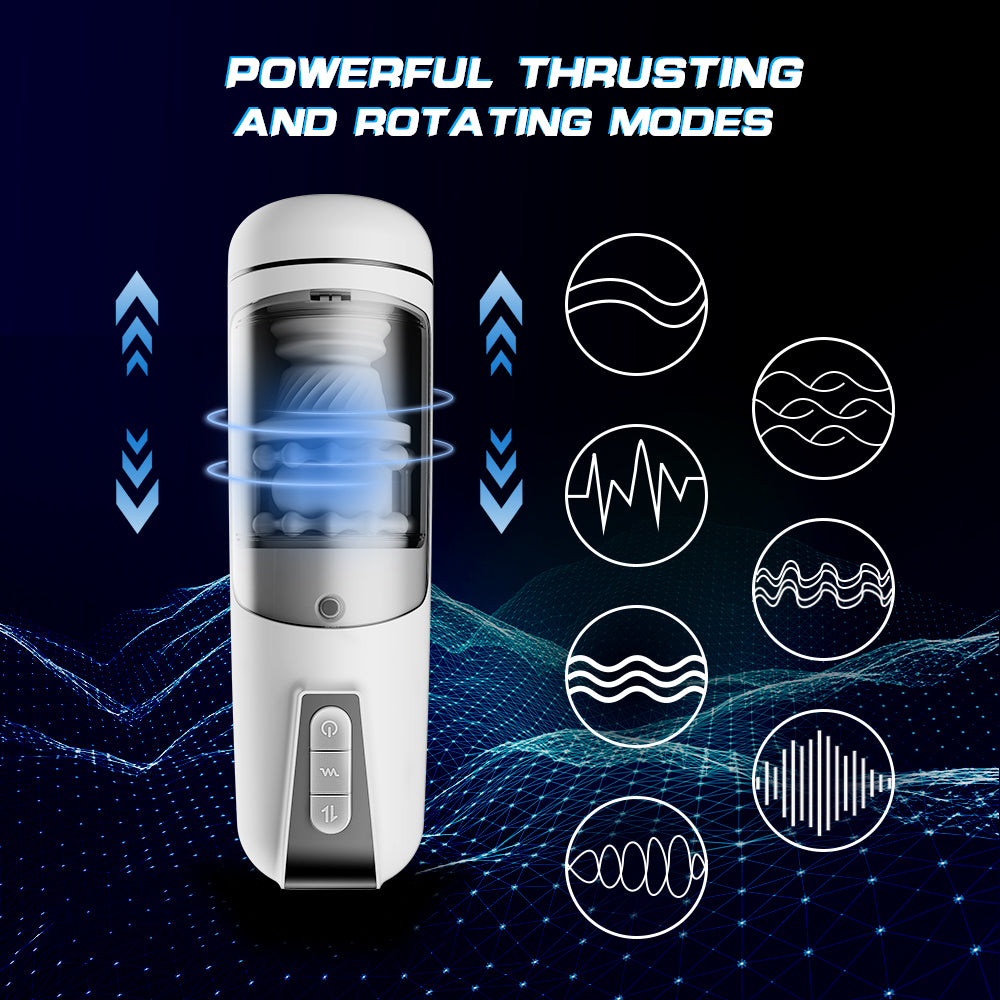 7-Frequency Silent Hands-Free Automatic Male Sex Masturbation Vibration Cup
