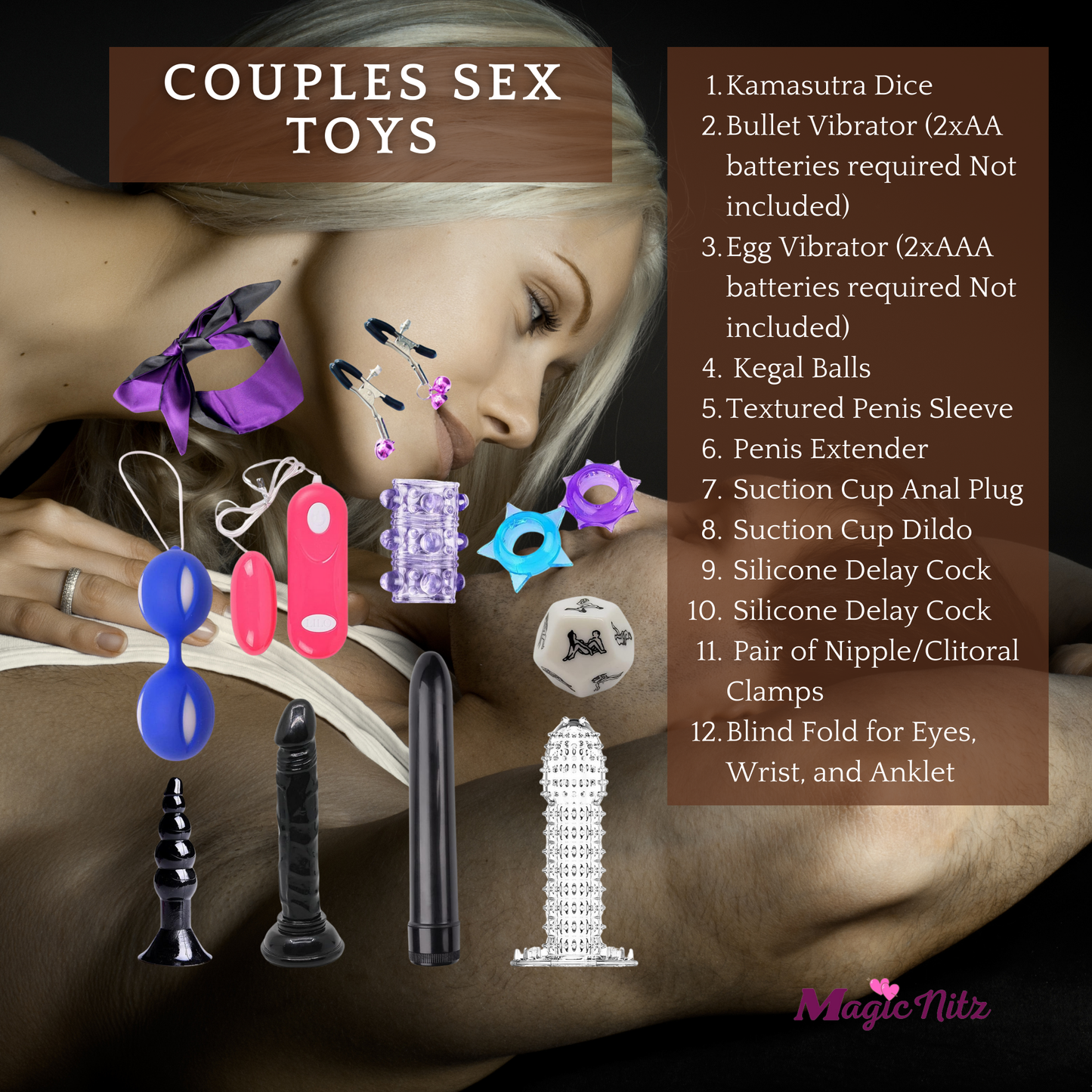 Adult Advent Calendar – 12 Days of Christmas Countdown Gift Bundle for Couple