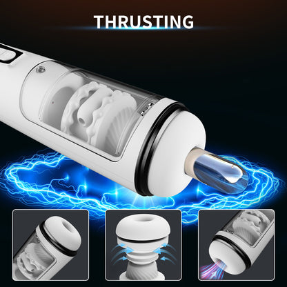 7-Frequency Silent Hands-Free Automatic Male Sex Masturbation Vibration Cup
