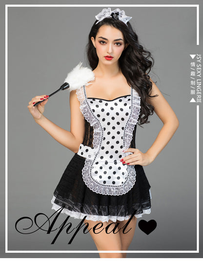 French Maid with Feather Dust