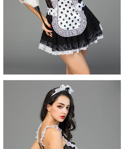 French Maid with Feather Dust