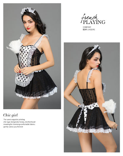 French Maid with Feather Dust