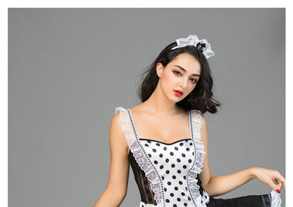 French Maid with Feather Dust