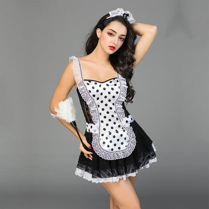 French Maid with Feather Dust