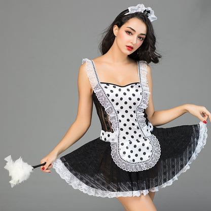 French Maid with Feather Dust