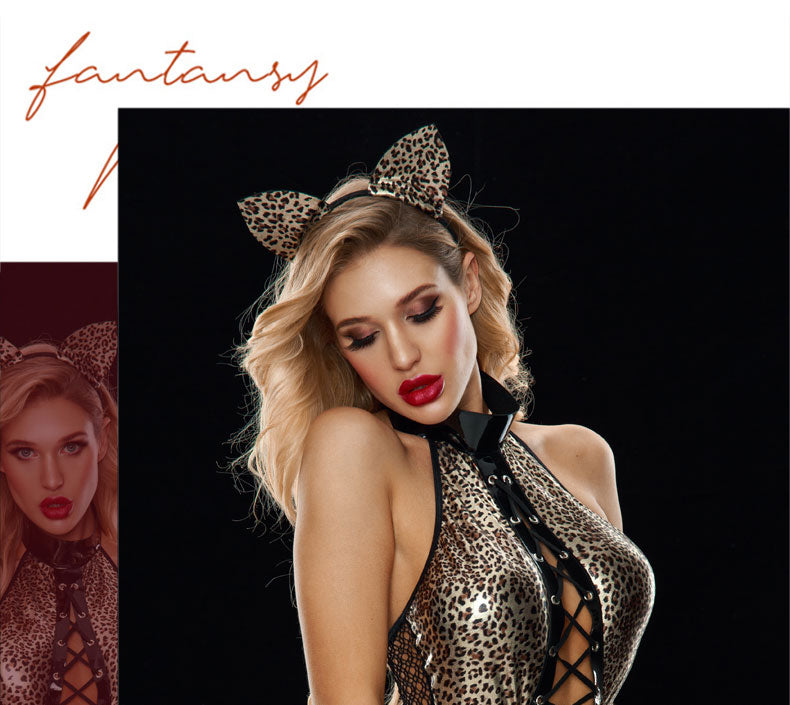 Sexy 4-Piece Leopard Costume