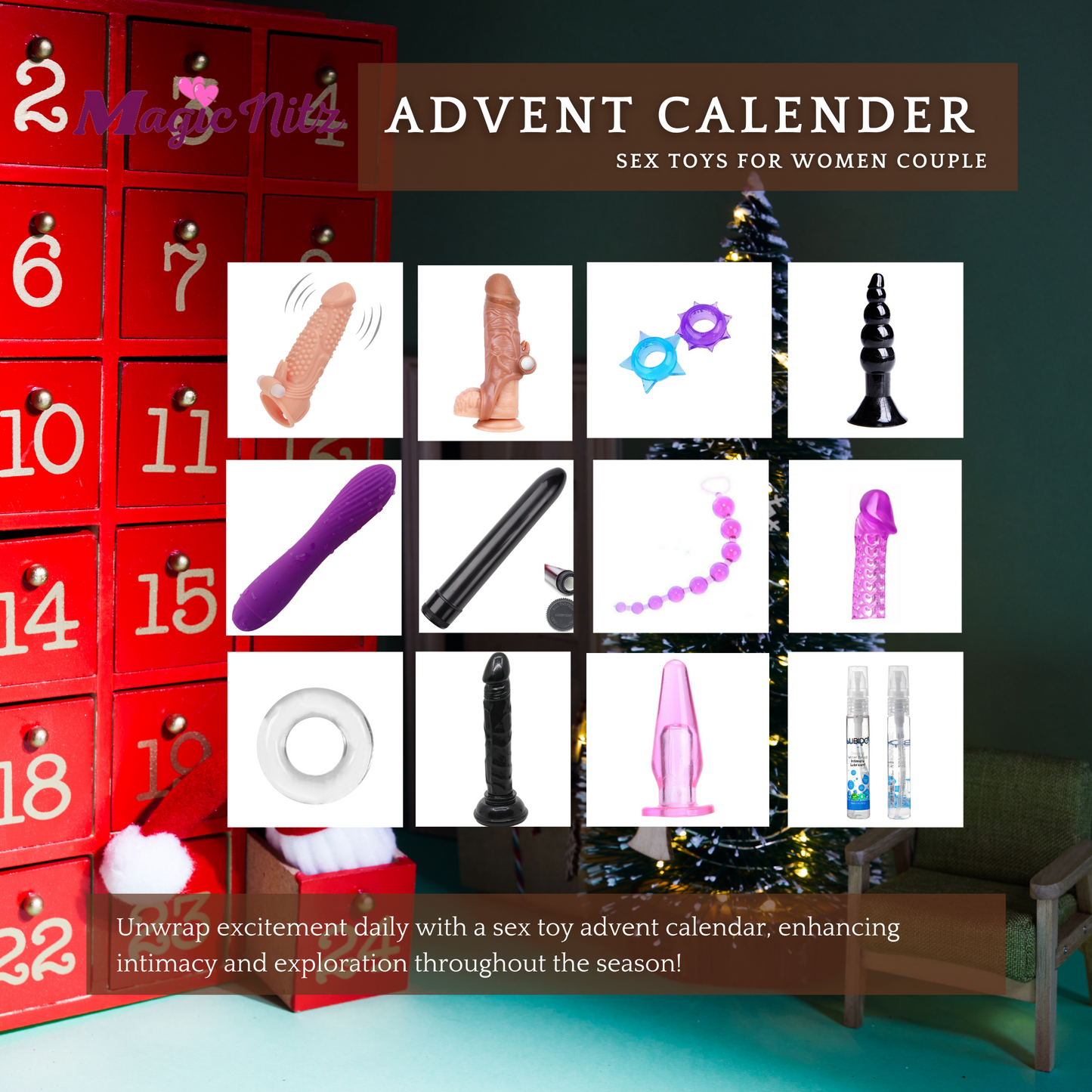 Ultimate Adult Pleasure Advent Calendar for Him : Toys & Thrills Edition