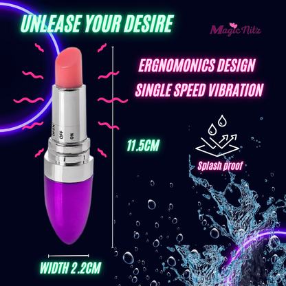 Valentine's Day Intimate Pleasure Bundle-Lipstick Vibrator, Bondaged inspired Cross bag, Mini Pen Key Ring