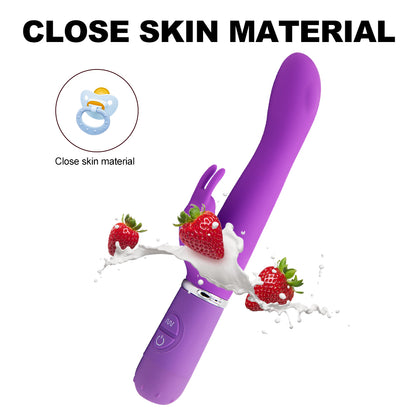 7-Piece Couples Bedroom Gift Set- 10-Mode Rabbit Vibrator, Kama Sutra Glow Dice & Bedroom Commands Game