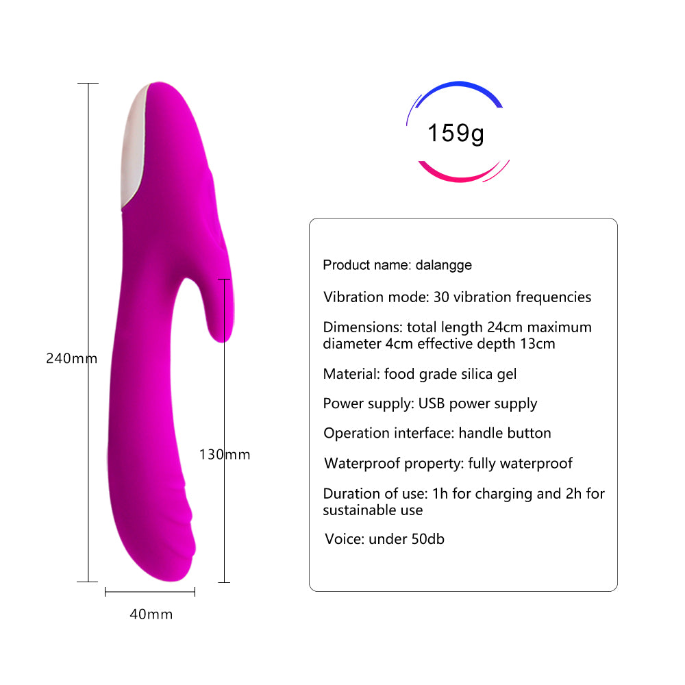 Luxury G-spot and Clitoral Rabbit Vibrator