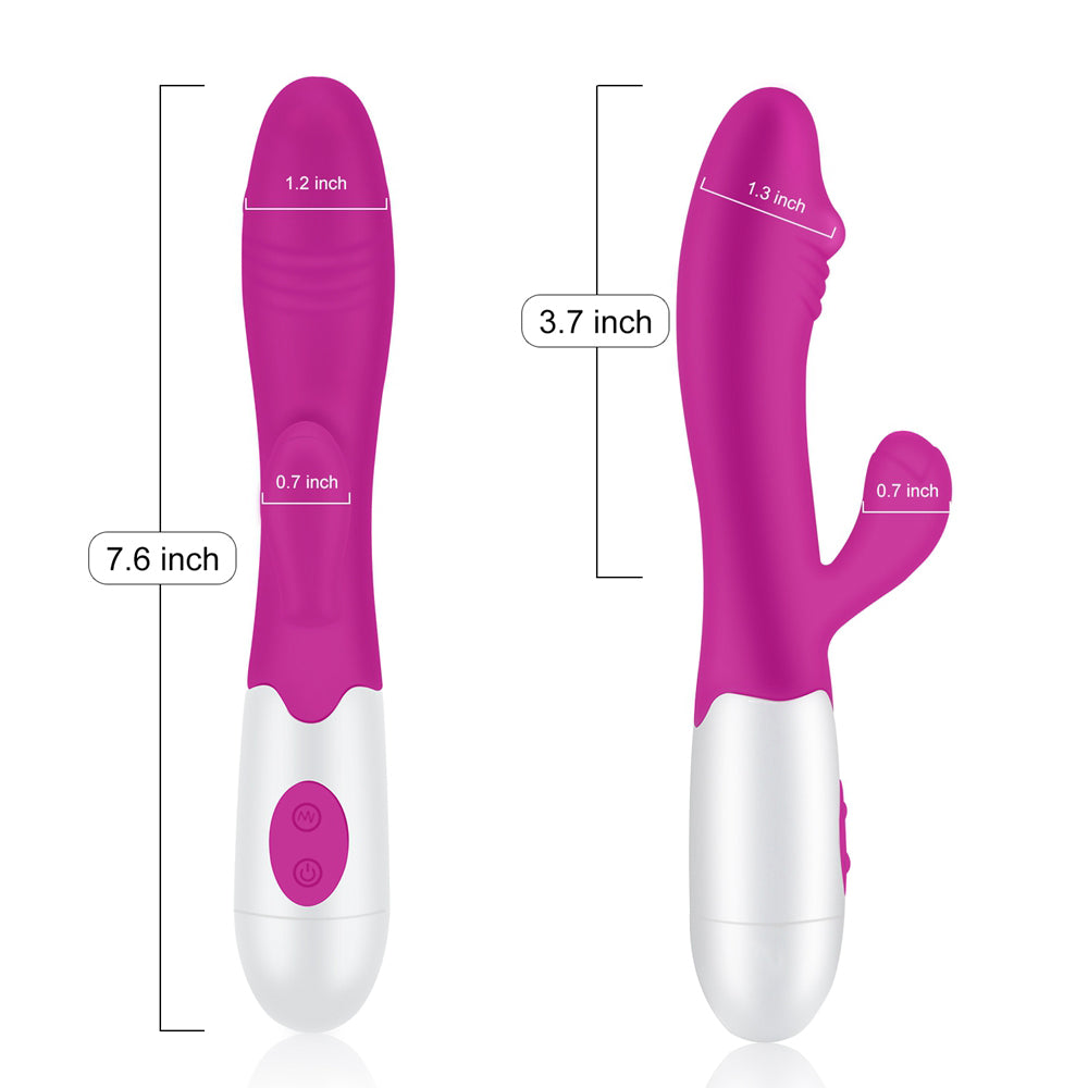 7-Piece Couples Foreplay Set - Rabbit Vibrator, Daring Drinking Card Game and Adult Sex Dice