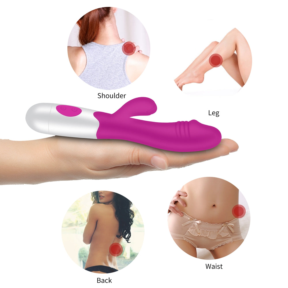 7-Piece Couples Foreplay Set - Rabbit Vibrator, Daring Drinking Card Game and Adult Sex Dice