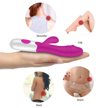 7-Piece Couples Foreplay Set - Rabbit Vibrator, Daring Drinking Card Game and Adult Sex Dice