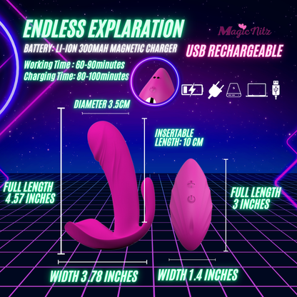 Clitoral Vibrator Dildo Wireless Dildo Remote Vibrating Sex Toy