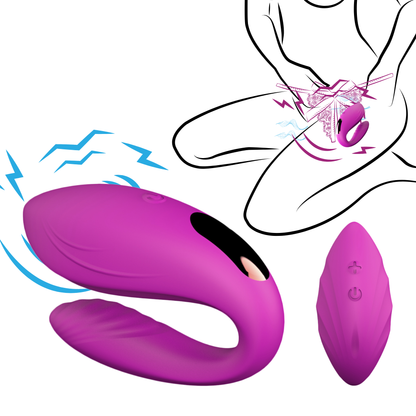 Rechargeable Couples Remote Control Clitoral & G Spot Vibrator