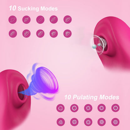 7-Piece Couples Bedroom Play Set - 3-in-1 Vibrator Set with Clitoral Suction, Anal Beads, Sex position Dice Set & Bedroom Battle Card Game