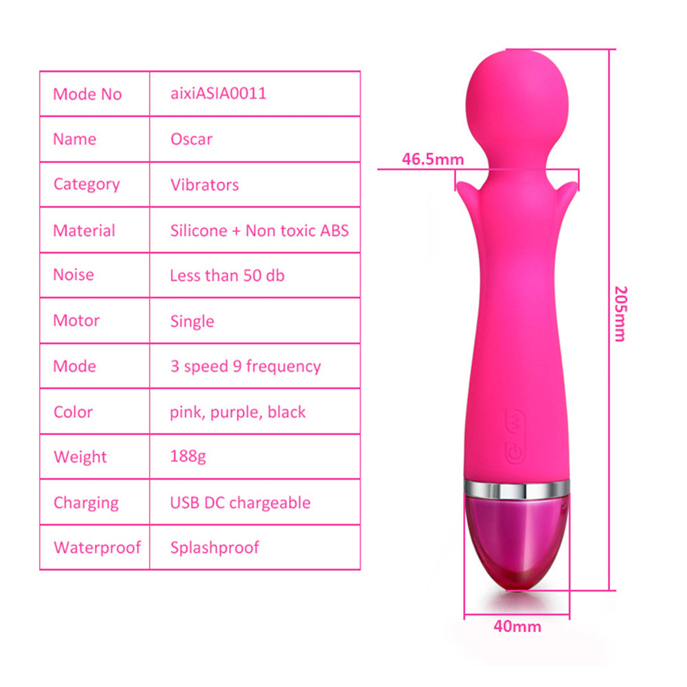 Massage Wand Multi Massager Vibrating Dildo G-spot Wand Sex Toy 12 Frequency UK
