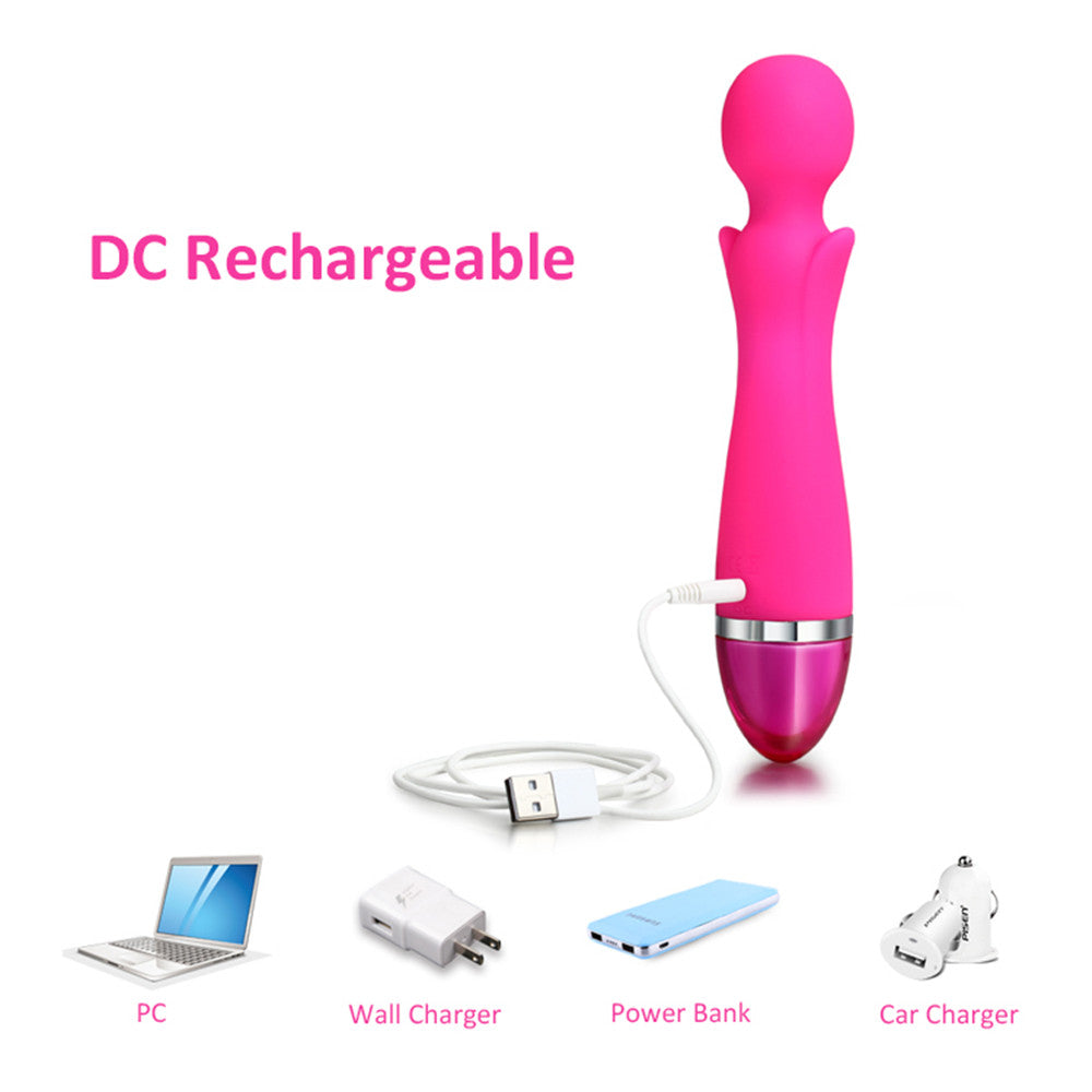Massage Wand Multi Massager Vibrating Dildo G-spot Wand Sex Toy 12 Frequency UK