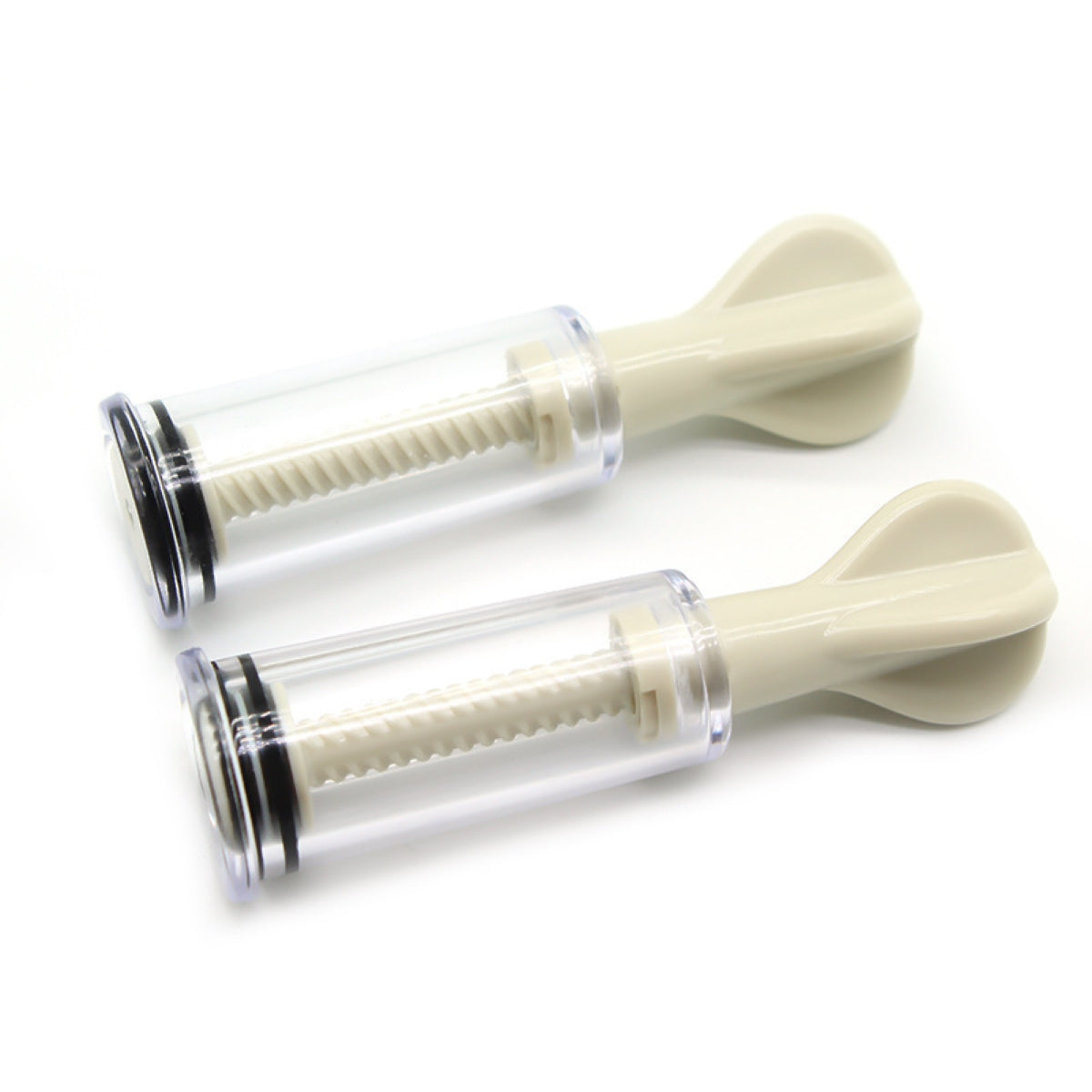 A Pair of Corkscrew Breast Stimulator Nipple Sucker