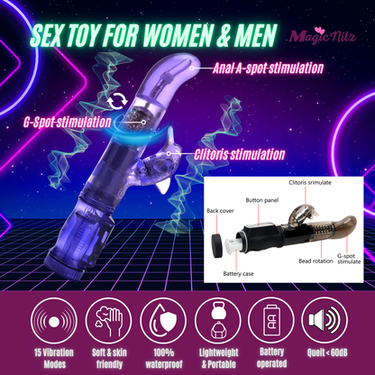 Multi Speed Passion Wave Dolphin Vibrator