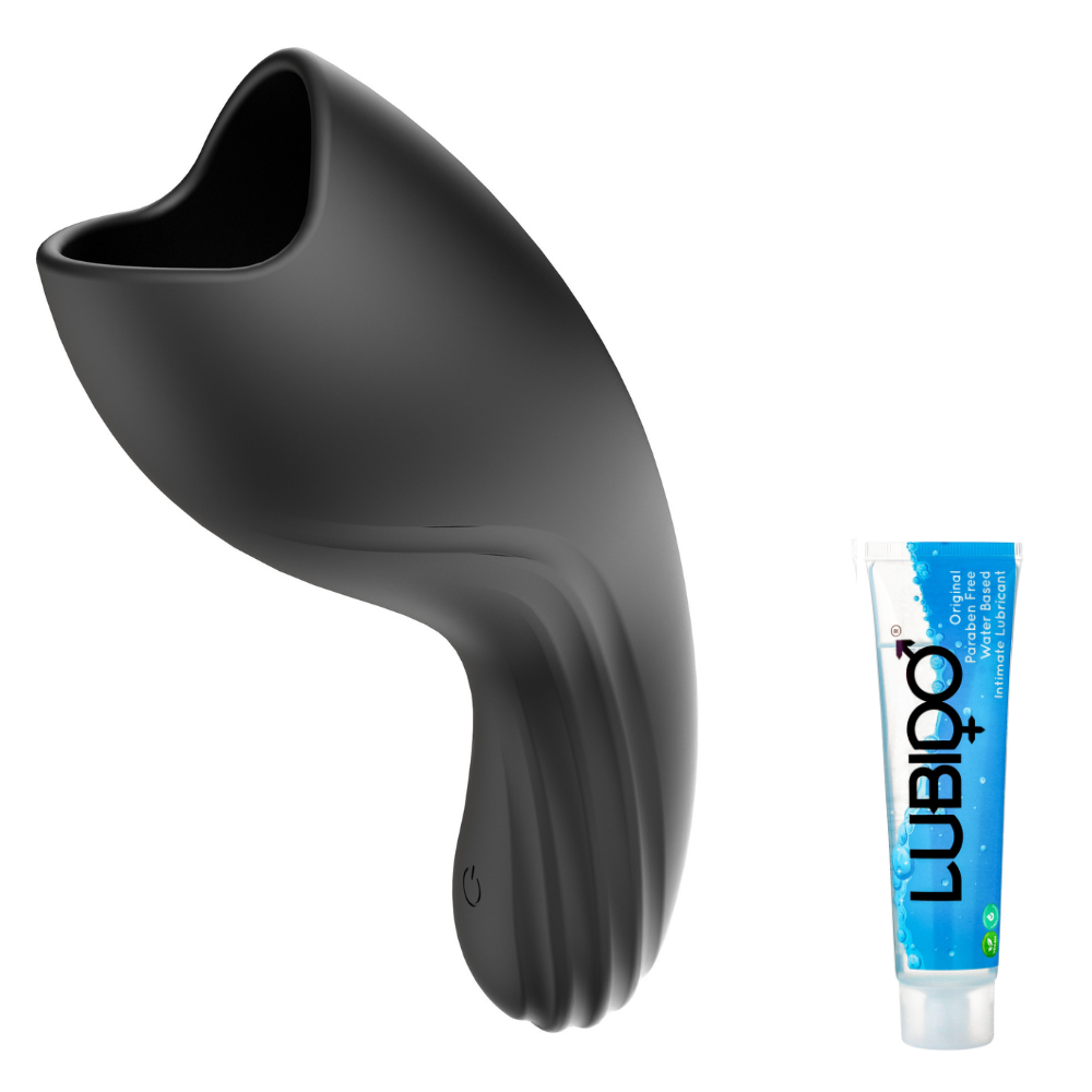 10-Frequency Personal Massager & Training Device Masturbator with 100ML Lube