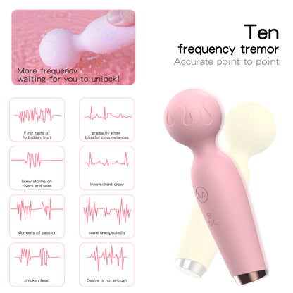 10 Frequencies Flower Bud 360 Degree Touch Vibrating Mini Massager Clitoral Stimulator