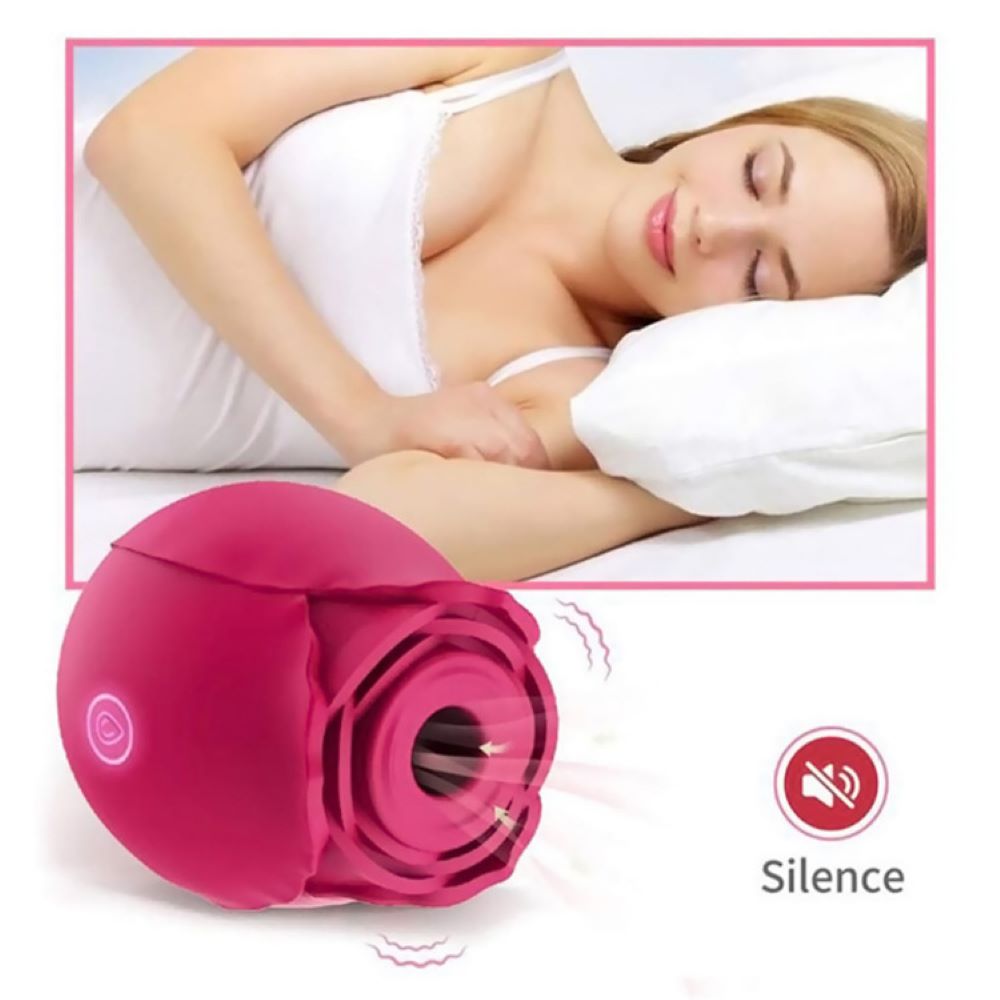 7 Suction Happy Meeting Rose Shaped Mini Massager Sucking Vibrator