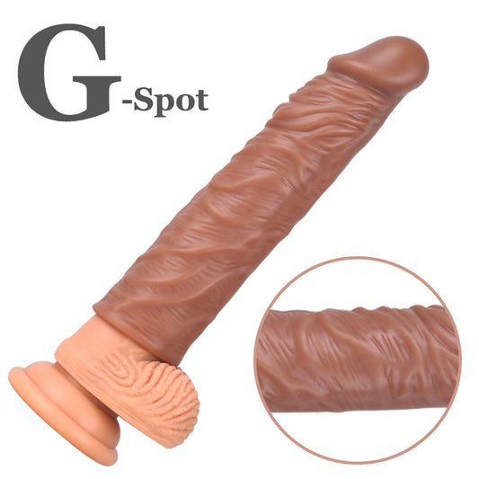 Extra Inches Penis Extender Long Sleeve Store Sperm Realistic Texture G-Spot