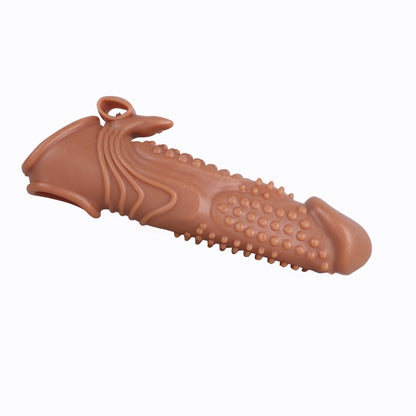 Huge Penis Extender Sleeve Ribbit Vibrator Realistic Texture G-Spot clitoral