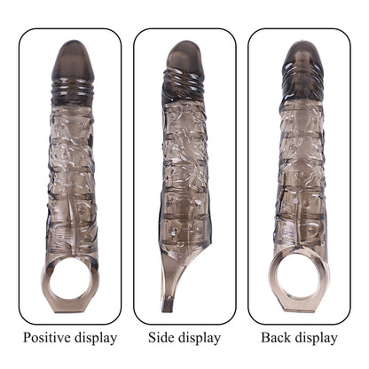 6-Piece Luxury Couple Play Set-12 Mode Rechargeable Magic Wand Massager, Fluffy Bunny Tail Metal Plug, Silicone Anal Beads, Textured Penis Extender Sleeve, Dual Lock Cock Ring & Aloe Anal Lube
