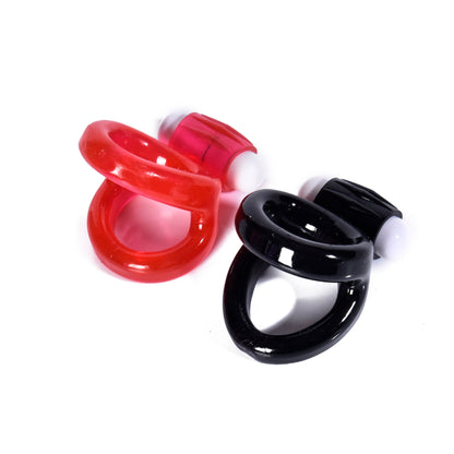Silicone Vibe Dual Lock Cock Ring Penis Vibration Enhancer Prolong Erection