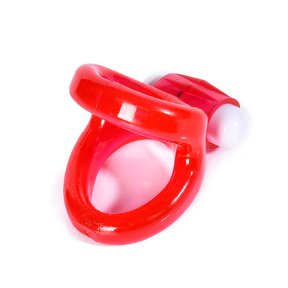 Silicone Vibe Dual Lock Cock Ring Penis Vibration Enhancer Prolong Erection