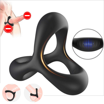6-Piece Luxury Couple Play Set-12 Mode Rechargeable Magic Wand Massager, Fluffy Bunny Tail Metal Plug, Silicone Anal Beads, Textured Penis Extender Sleeve, Dual Lock Cock Ring & Aloe Anal Lube