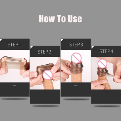 Time Delay Circumcision Prepuce Blocking Ring Sleeve Penis Enhancer Prolong Erection