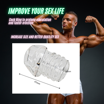 Time Delay Circumcision Prepuce Blocking Ring Sleeve Penis Enhancer Prolong Erection
