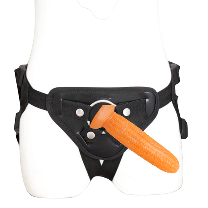 Strap On Dildo Sex Toy For Couples With Harness Glass Suction Cup Women Lesbian
