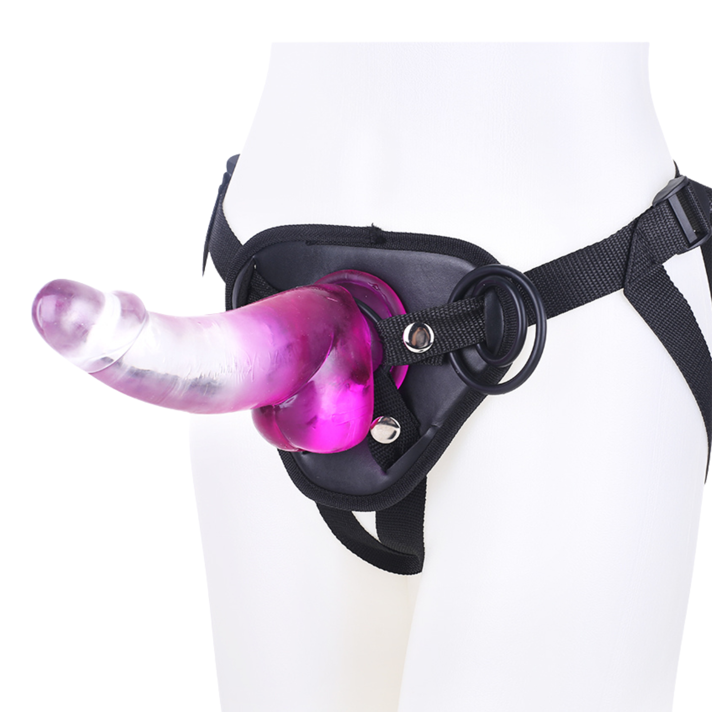 Strap On Dildo Sex Toy For Couples With Harness Glass Suction Cup Women Lesbian