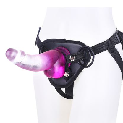 Strap On Dildo Sex Toy For Couples With Harness Glass Suction Cup Women Lesbian